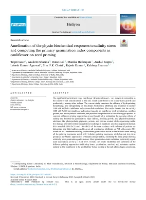 Oxygen dependency of germinating Brassica seeds.
