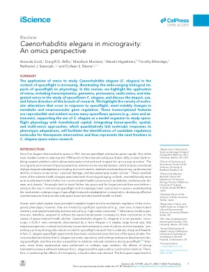 Caenorhabditis elegans in microgravity: An omics perspective