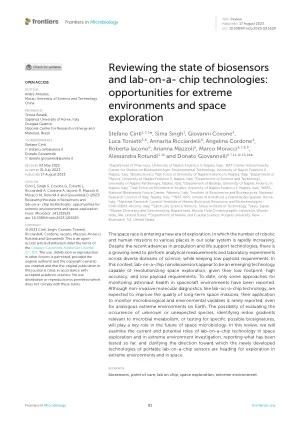 Lab-on-a-chip approaches for space-biology research.