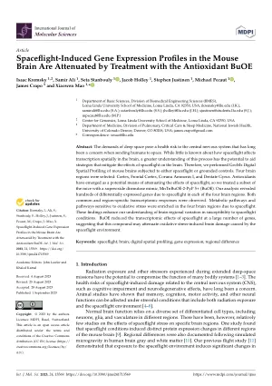 Spaceflight-induced gene expression profiles in the mouse brain are attenuated by treatment with the antioxidant BuOE