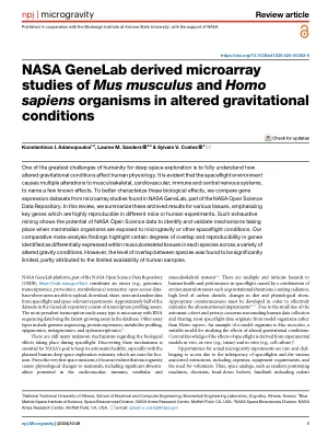 NASA GeneLab derived microarray studies of Mus musculus and Homo sapiens organisms in altered gravitational conditions.