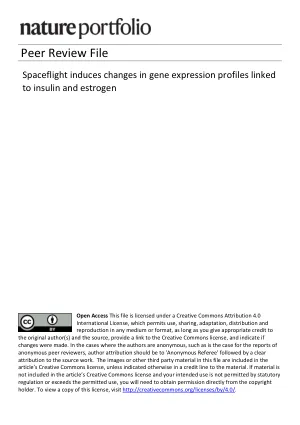 Spaceflight induces changes in gene expression profiles linked to insulin and estrogen