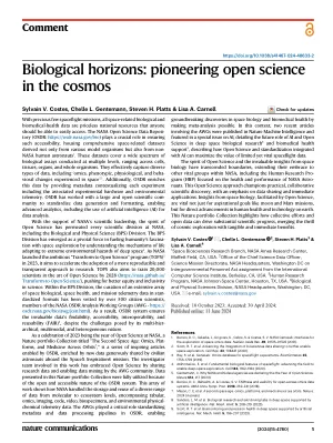 Biological horizons: pioneering open science in the cosmos