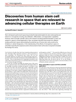 Discoveries from human stem cell research in space that are relevant to advancing cellular therapies on Earth.