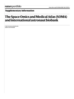 The Space Omics and Medical Atlas (SOMA) and international astronaut biobank