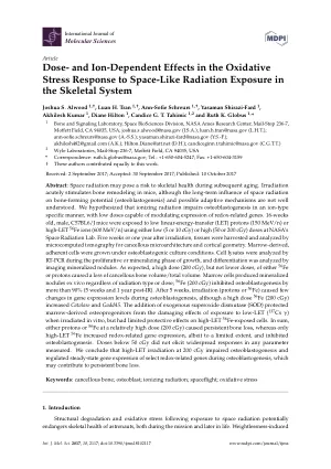 Dose- and Ion-Dependent Effects in the Oxidative Stress Response to Space-Like Radiation Exposure in the Skeletal System