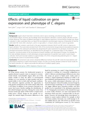 Effects of liquid cultivation on gene expression and phenotype of C. elegans.