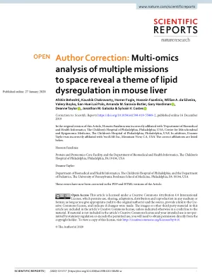 Multi-omics analysis of multiple missions to space reveal a theme of lipid dysregulation in mouse liver