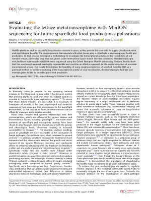 Evaluating the lettuce metatranscriptome with MinION sequencing for future spaceflight food production applications