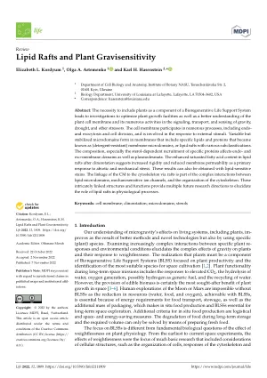 Lipid rafts and plant gravisensitivity.